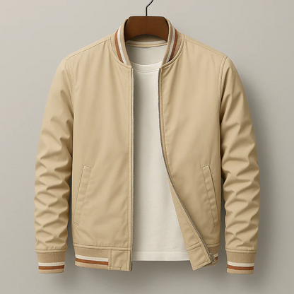 L’elegante bomber a righe